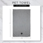 Extra Large Microfiber Pet Grooming Towel