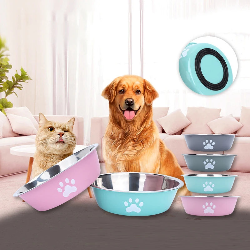 Stainless Steel Anti Slip Pet Bowl