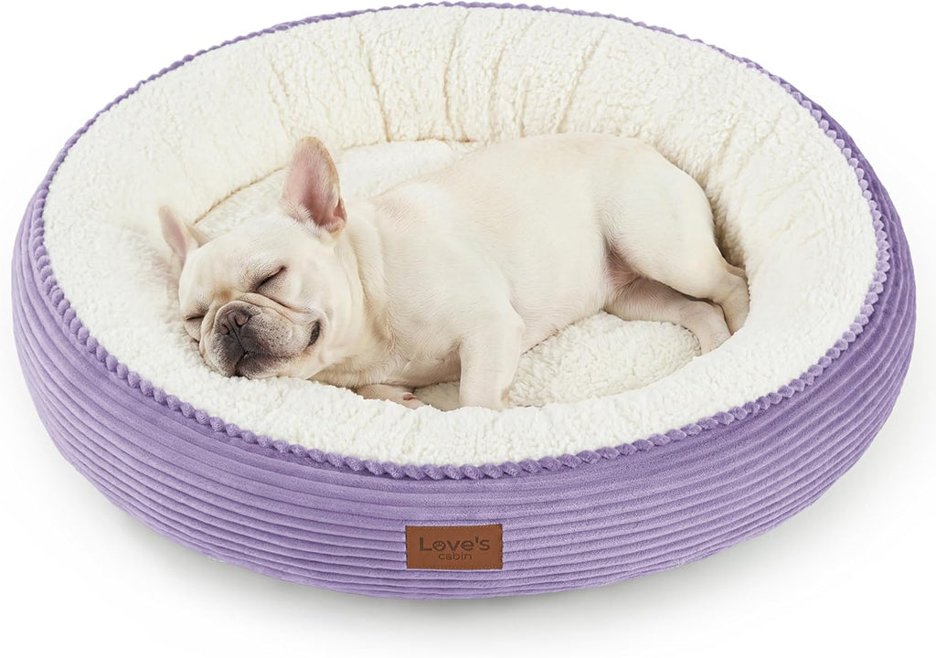 Round Plush Donut Pet Bed