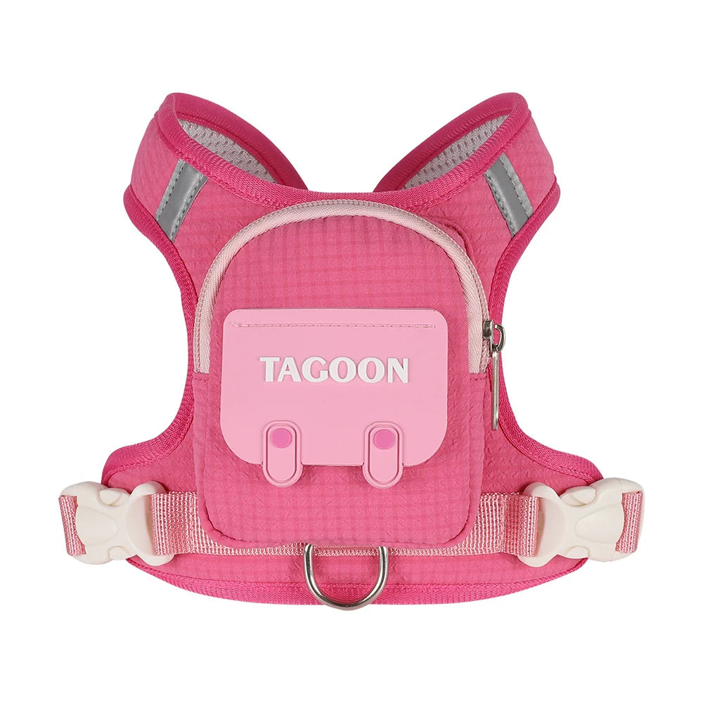 Reflective Backpack Dog Harness Set