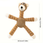 Corduroy Squeaky Plush Dog Toy