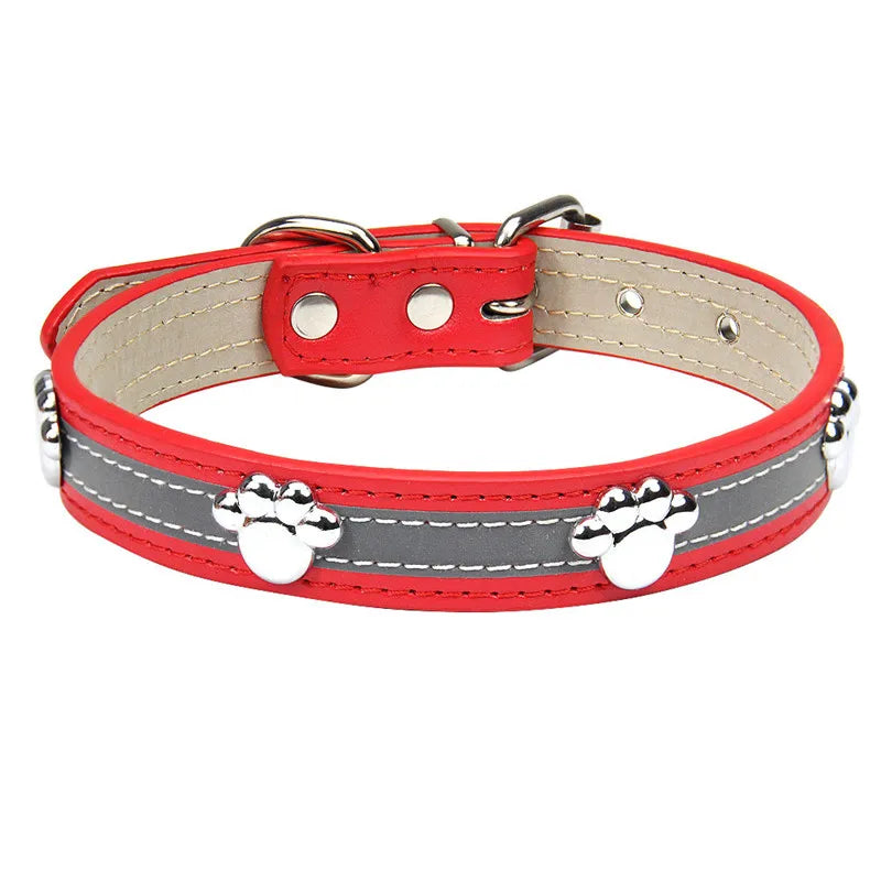 Studded Leather Pet Collar