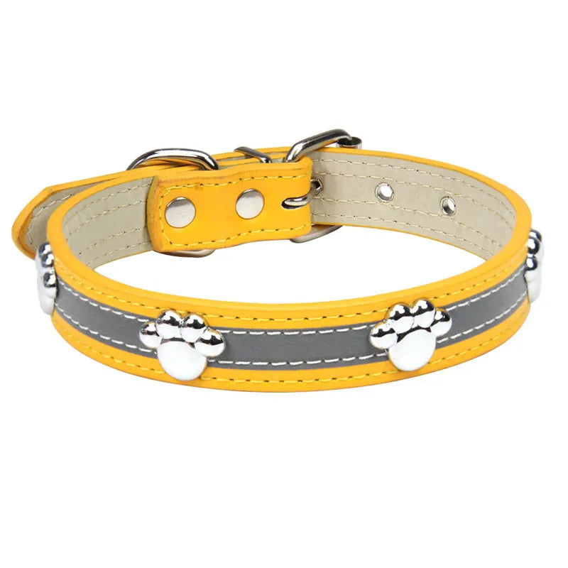 Studded Leather Pet Collar