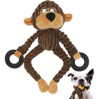 Plush Squeaky Monkey Dog Toy
