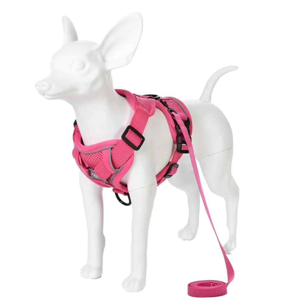 Reflective Adjustable Pet Harness Set