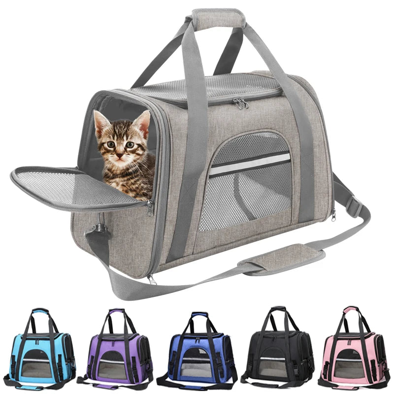 Portable Mesh Pet Carrier Bag