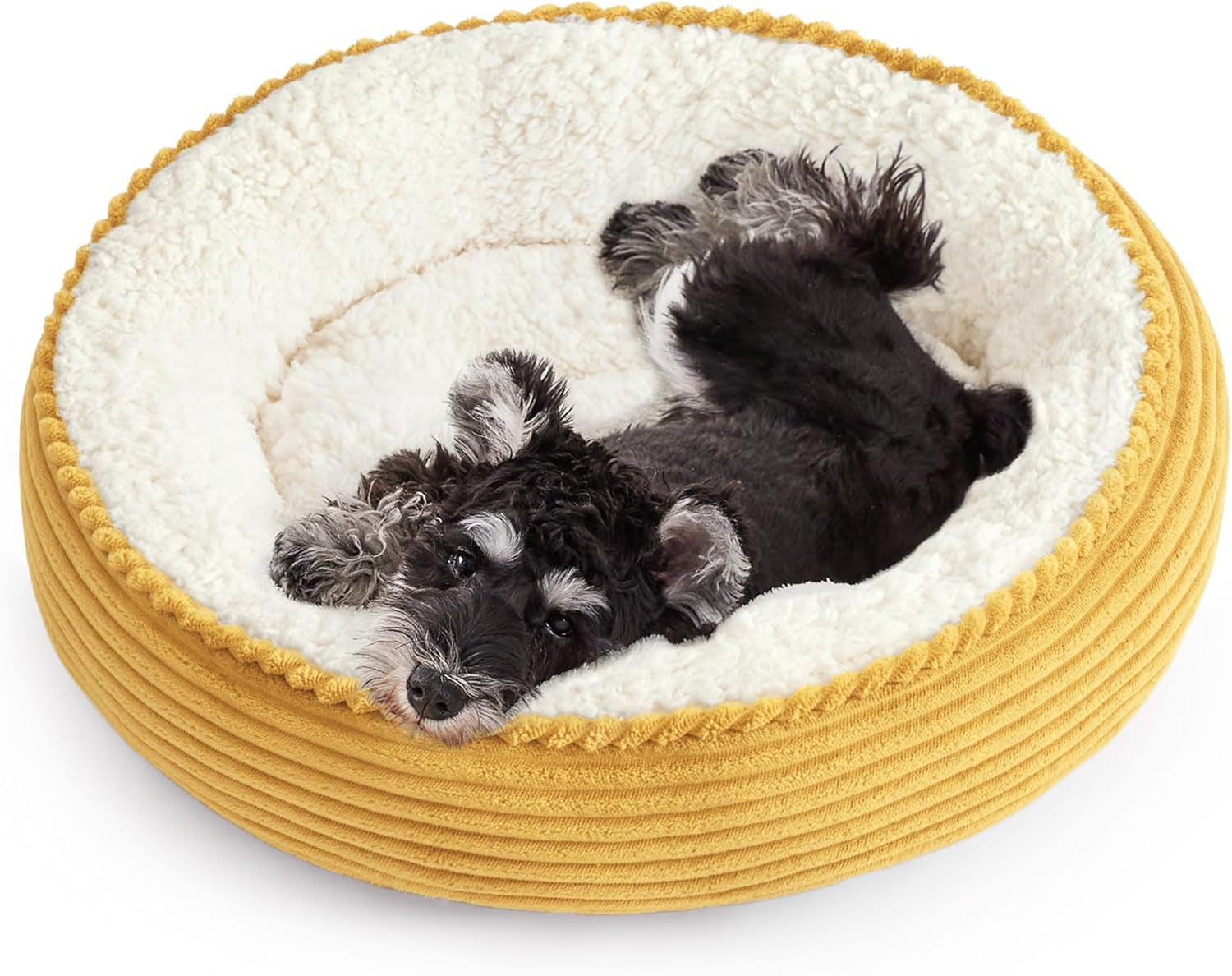 Round Plush Donut Pet Bed