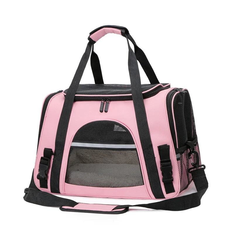 Portable Mesh Pet Carrier Bag