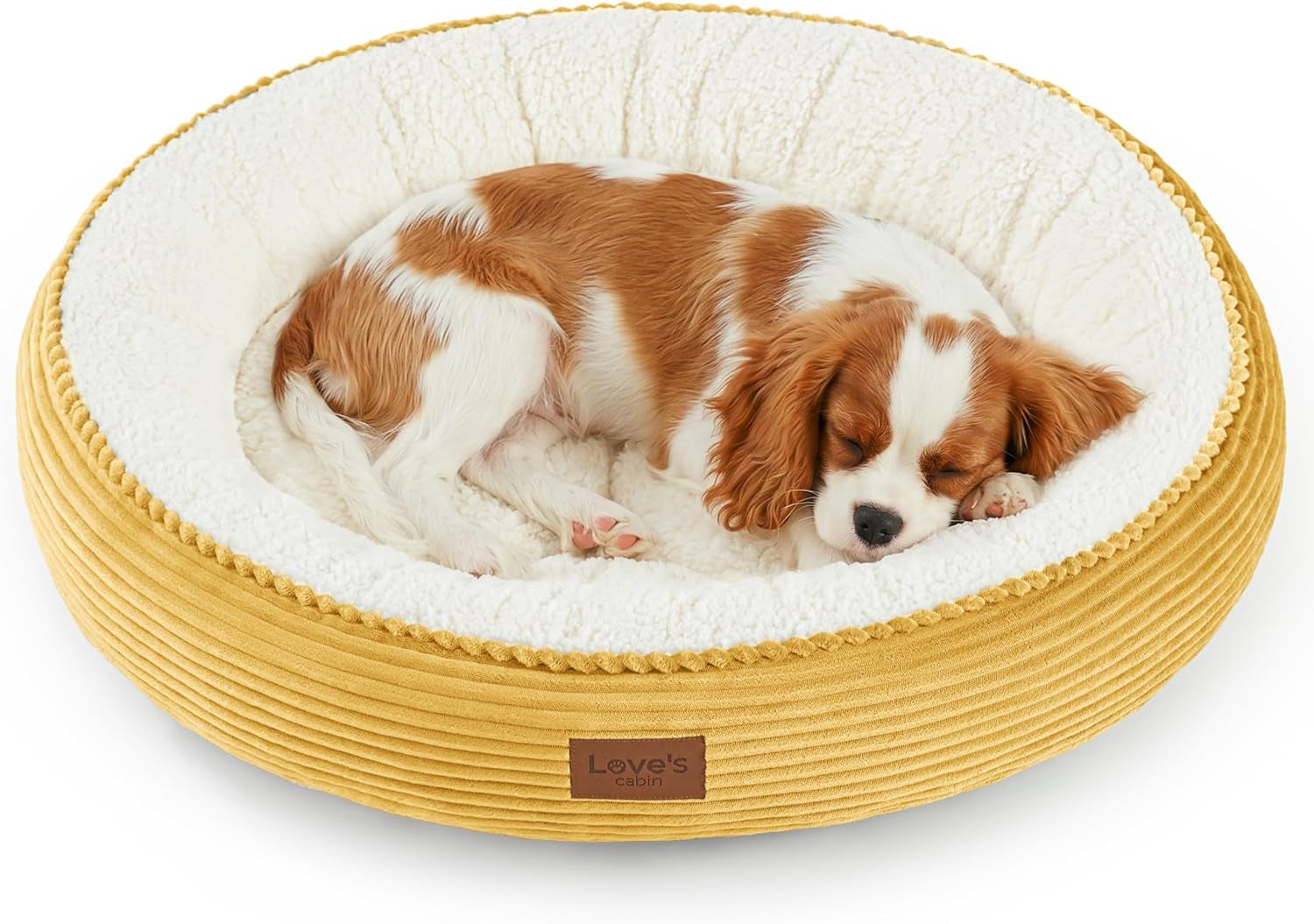 Round Plush Donut Pet Bed