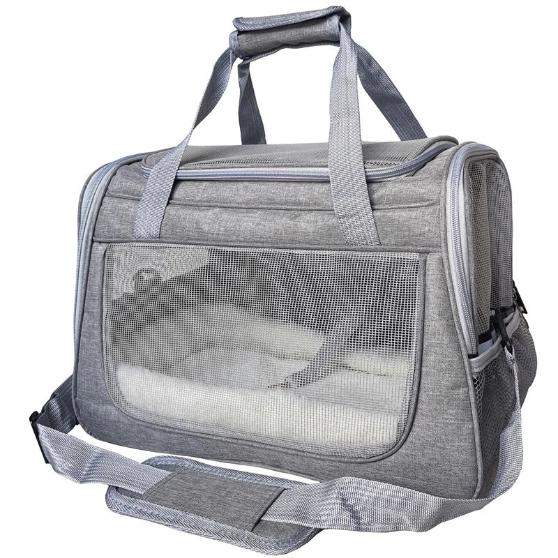 Portable Mesh Pet Carrier Bag