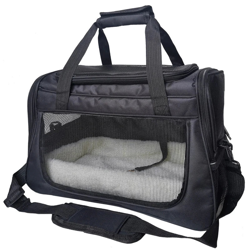 Portable Mesh Pet Carrier Bag