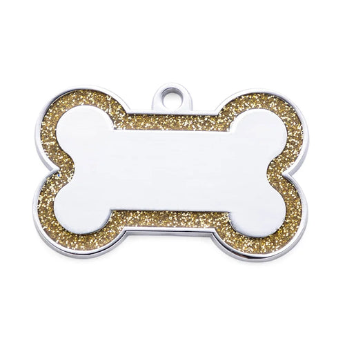 Personalized Glitter Pet ID Tag