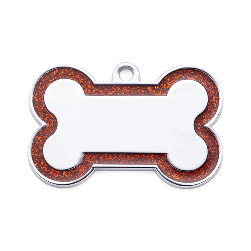 Personalized Glitter Pet ID Tag