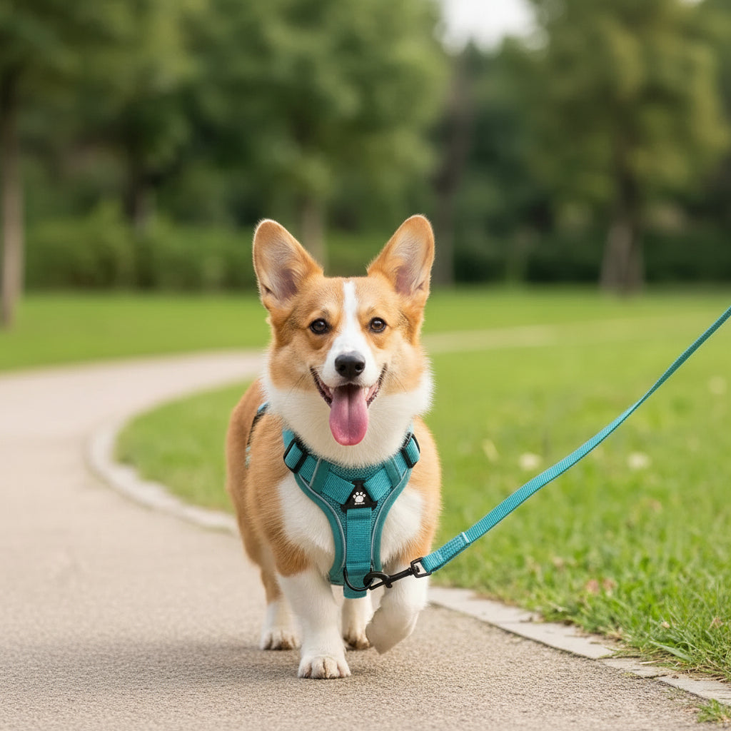 Reflective Adjustable Pet Harness Set