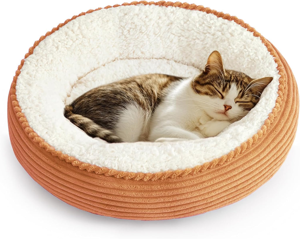 Round Plush Donut Pet Bed