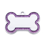Personalized Glitter Pet ID Tag