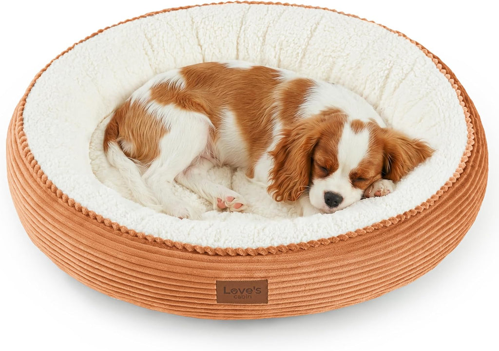 Round Plush Donut Pet Bed