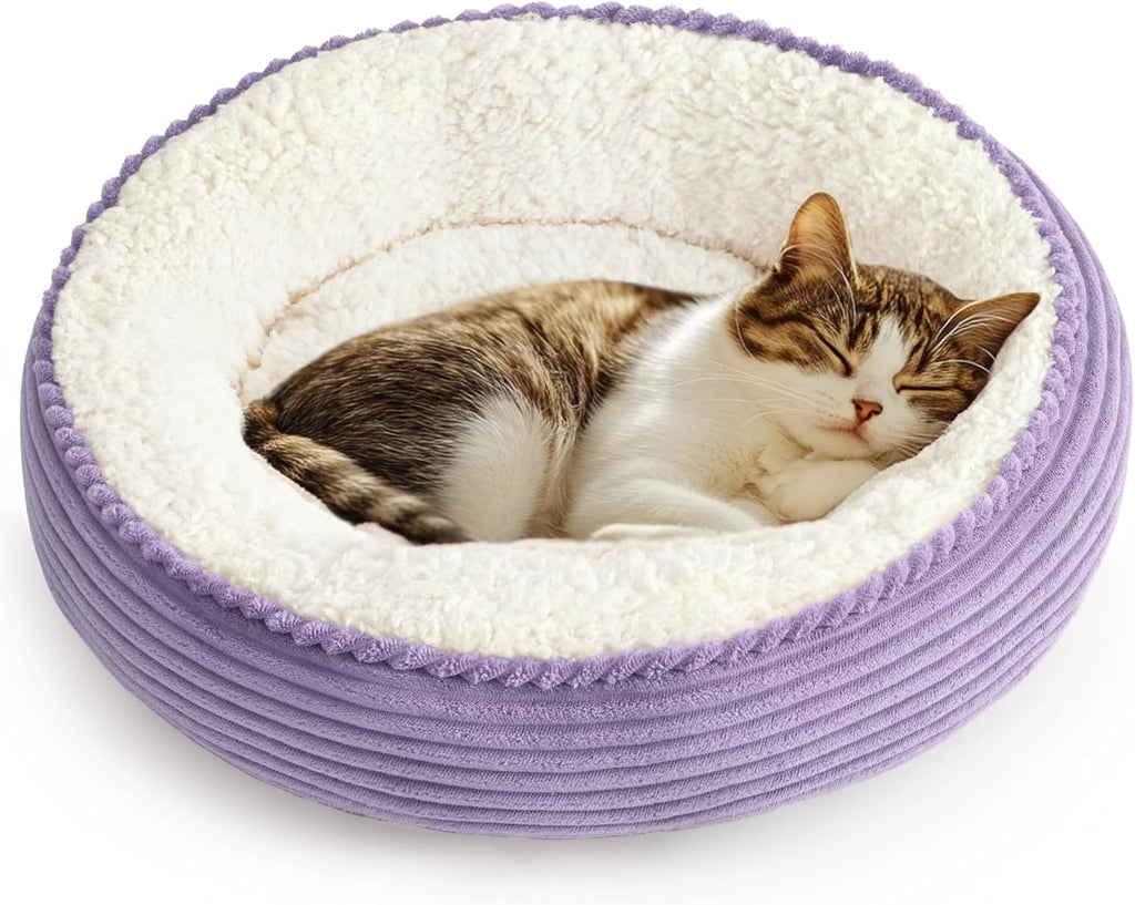 Round Plush Donut Pet Bed