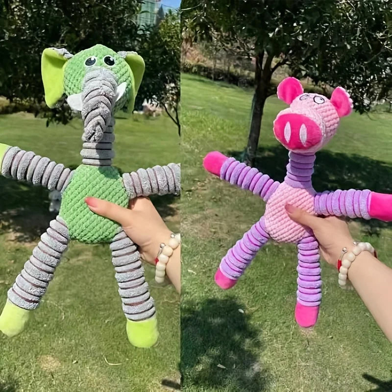 Corduroy Squeaky Plush Dog Toy