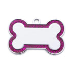 Personalized Glitter Pet ID Tag